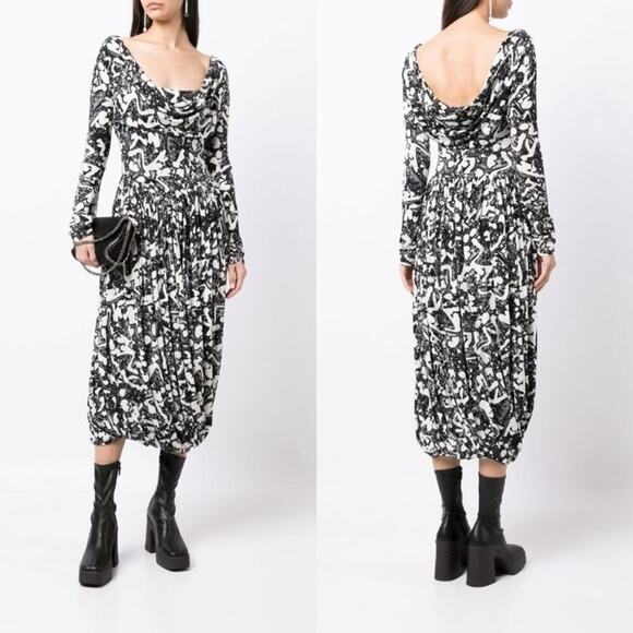 NWT Stella McCartney graphic-print jersey dress - Picture 1 of 5